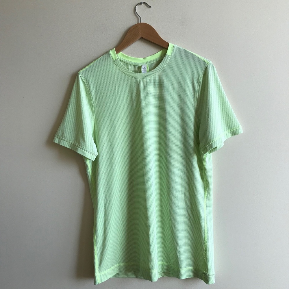 lululemon athletica Neon Lime Short Sleeve Tee